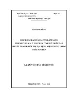 Đặc điểm lâm sàng, cận lâm sàng ở bệnh nhân suy tim mạn tính có thiếu sắt huyết thanh điều trị tại bệnh viện trung ương thái nguyên