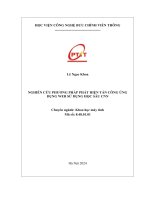 Tóm tắt đề án nghiên cứu phương pháp phát hiện tấn công web dựa trên mô hình học sâu cnn