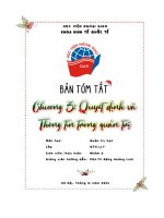 Tóm tắt chương 3  quyết định và thông tin trong quản trị   quản trị học