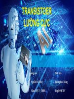 Transistoer lưỡng cực  transistor lưỡng cực là gì tìm hiểu về transistor lưỡng cực(đặc tính, công dụng) chế tạo transistor lưỡng cực