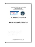 Học phần lí thuyết tối ưu tuyến tính bài tập nhóm chương 1