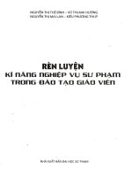 Rèn luyện kĩ năng nghiệp vụ sư phạm trong đào tạo giáo viên