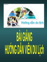 Bài giảng - Nghiệp vụ hướng dẫn viên du lịch ( combo full slides  3 chương )