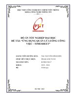 Ứng dụng quản lý luồng công việc- Timesheet