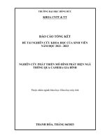 Nghiên cứu phát triển mô hình phát hiện ngã thông qua camera gia đình