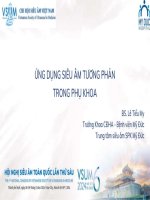 01  ứng dụng sa tương phản trong phụ khoa
