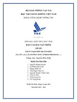 Báo cáo bài tập nhóm chủ đề liệt kê và giải thích một số từ khóa (cu,cpu, alu, io, instruction, stored program,… )