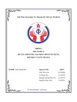 Đề tài kiểm tra tại phần mềm ứng dụng (đồ họa và dàn trang)