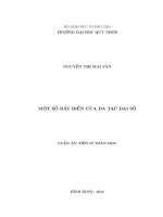 Một số bất biến của đa tạp đại số