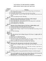 Câu hỏi trắc nghiệm môn lsđ (sv)