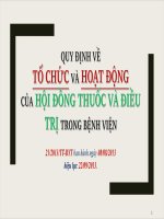 Bài 7. Hội Đồng Thuốc và Điều Trị