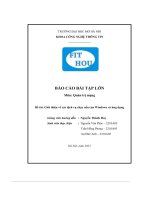 Báo cáo bài tập lớn quản trị mạng đề tài giới thiệu về các dịch vụ chạy nền của windows và ứng dụng