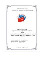Khủng hoảng nợ công tại các nước mỹ   latinh những năm 1980   1990 và gợi ý chính sách cho việt nam