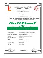 Báo cáo thu hoạch chủ đề báo cáo thu hoạch sau chuyến đi tham quan công ty cp dinh dưỡng đồng tâm nutifood cơ sở hưng yên