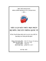 Truyền thông chính sách và vai trò của nó đối với hoạt động của chính phủ hàn quốc