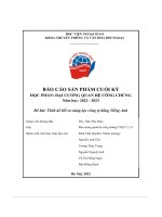 Báo cáo sản phẩm cuối kỳ  thiết kế hồ sơ năng lực công ty bằng tiếng anh