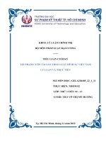 Tiểu luận cuối kỳ tội phạm cướp tài sản theo luật hình sự việt nam lý luận và thực tiễn