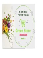 Nhóm 4 proposal   mô hình sostac  chiến lược truyền thông grren store