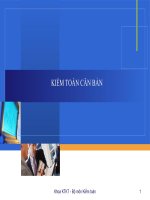 Bài Giảng Kiểm Toán Căn Bản  ( Combo Full Slides 5 Chương )