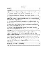 Khóa luận quản lý nguồn nhân lực ở thành phố việt trì, tỉnh phú thọ hiện nay