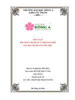 Định hướng chung về phương pháp giáo dục trong chương trình môn mĩ thuật phát huy tính tích cực, tự giác, chủ động, sáng tạo của người học được thể hiện như thế nào