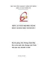 Môn an toàn hệ điều hành báo cáo bài thực hành số 1  quét máy victim metasploitable2 tìm các lỗ hổng tồn tại cài kaili