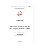 Nghiên cứu phát triển giải pháp Hoạch định Doanh nghiệp (ERP) - Phân hệ Đầu tư Tài chính