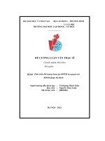 Đề cương luận văn phát triển đối tượng tham gia bhxh tự nguyện tại bhxh quận ba đình