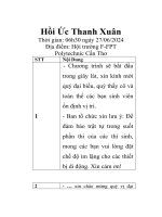 Kb hồi ức thanh xuân (mc) sửa lần 1