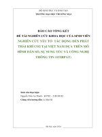 Nghiên cứu tác động của các yếu tố dựa trên mô hình dân số sự sung túc và công nghệ thông tin (stirpat) đến phát thải khí co2 tại việt nam