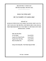 Đánh giá tiềm năng xuất khẩu mặt hàng thủy sản của việt nam sang thị trường anh trong bối cảnh anh gia nhập cptpp