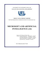 New information communication technology (e)microsoft and artificial intelligence (ai)