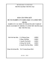 Nghiên cứu các nhân tố ảnh hưởng đến ý định sử dụng sách điện tử của sinh viên trường đại học thương mại