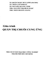 Giáo trình quản trị chuỗi cung ứng iuh