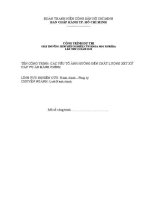 Báo cáo tổng kết đề tài: Các yếu tố ảnh hưởng đến chất lượng xét xử các vụ án hành chính