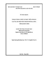 Luận văn thạc sĩ Luật học: Thuận tình ly hôn và thực tiễn áp dụng tại Toà án nhân dân thành phố Hạ Long, tỉnh Quảng Ninh