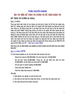 Bài thi mẫu kế toán tài chính và kế toán quản trị