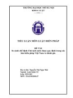 Bài tiểu luận Luật hiến pháp