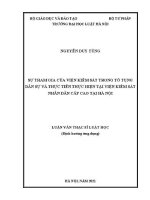 Luận văn thạc sĩ Luật học: Sự tham gia của Viện Kiểm sát trong tố tụng dân sự và thực tiễn thực hiện tại Viện Kiểm sát nhân dân cấp cao tại Hà Nội