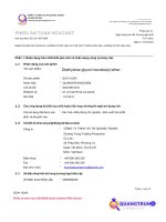 PHIẾU AN TOÀN HÓA CHẤT Diethylene glycol monobutyl ether