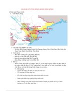 Khái quát vùng đồng bằng sông hồng