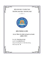 Thảo luận đề tài phân tích chính sách giá của doanh nghiệp smilee