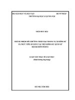 Luận văn thạc sĩ Luật học: Trách nhiệm bồi thường thiệt hại trong vụ án hình sự và thực tiễn áp dụng tại Viện Kiểm sát Quân sự Bộ đội Biên phòng