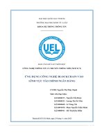Môn họccông nghệ thông tin và truyền thông mới (new ict)ứng dụng công nghệ blockchain vàolĩnh vực tài chính ngân hàng