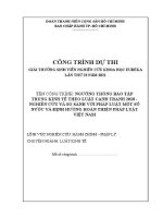 Báo cáo tổng kết đề tài: Ngưỡng thông báo tập trung kinh tế theo Luật Cạnh tranh 2018 - Nghiên cứu và so sánh với pháp luật một số nước và định hướng hoàn thiện pháp luật Việt Nam
