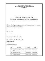 Đề tài negative impacts of tiktok social network to ntt institute of international education students