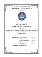 Nghiên cứu ảnh hưởng của sự phát triển năng lượng tái tạo trên thế giới đến xuất khẩu dầu thô của việt nam ở thị trường châu á