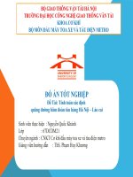 Slide thuyết trình đồ án tốt nghiệp đề tài tính toán xác định  quãng đường hãm đoàn tàu hàng hà nội – lào cai