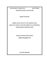 Luận văn thạc sĩ Luật học: Phòng ngừa tội cố ý gây thương tích hoặc gây tổn hại cho sức khỏe của người khác trên địa bàn tỉnh Hưng Yên