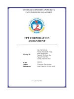 Fpt corporation assignment  history of establishment and development of fpt corporation